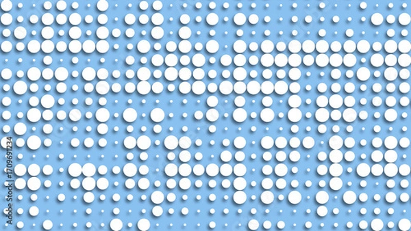 Fototapeta Perforated 3D backdrop with shadow for design