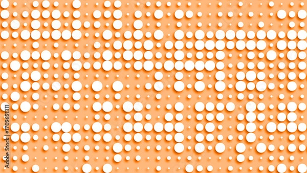 Fototapeta Perforated 3D backdrop with shadow for design