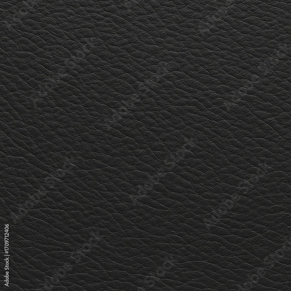 Fototapeta Timeless Texture: Close-up view reveals the exquisite grain and subtle surface of high-quality black leather, exuding elegance and durability.