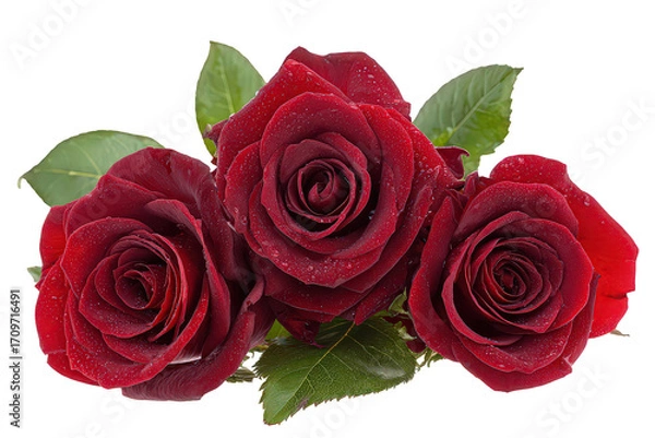 Obraz Three Red Sparkling Roses