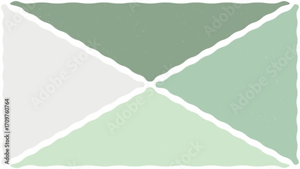 Fototapeta triangle green pastel color palette background vector design