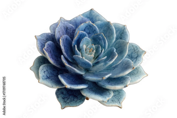 Obraz Blue succulent, rosette shape, detailed texture