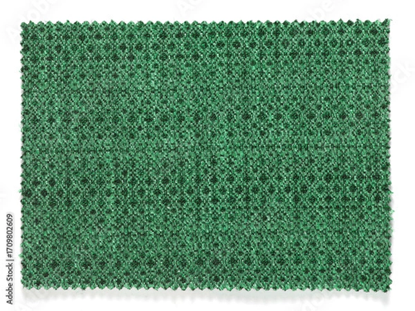 Obraz natural fabric swatch samples isolated on white