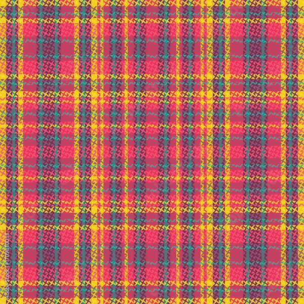 Fototapeta Tartan plaid pattern with texture.