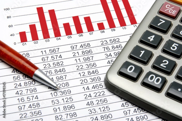 Obraz Analyzing financial data