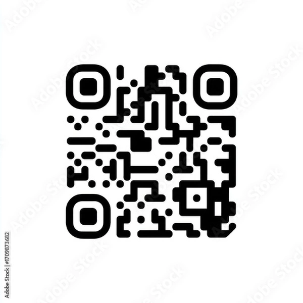 Fototapeta Square grid of black and white digital data