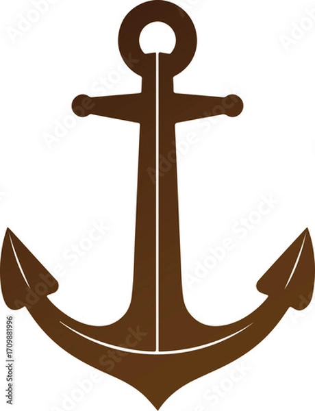 Obraz Ship Anchor Colorful Vector Illustration Design (Version: 04)