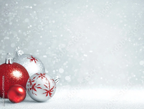 Obraz Christmas themed presentation background plate