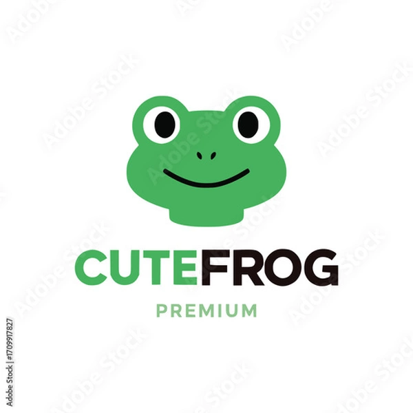 Fototapeta Frog logo design vector illustration