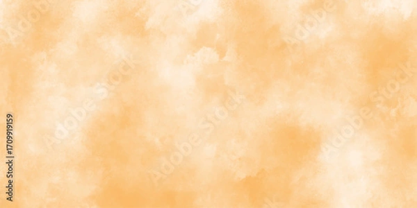 Fototapeta Yellow watercolor horizontal gradient fill with rough,yellow,vibrant aged background, fantasy smooth light.yellow watercolor painted paper texture background,