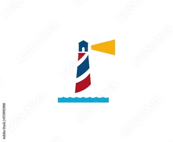 Fototapeta Lighthouse logo