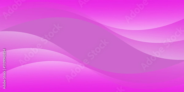 Fototapeta Modern pink wave background design, vector illustration
