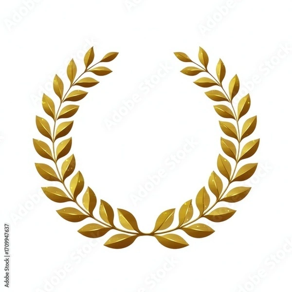 Fototapeta Golden laurel wreath (1)