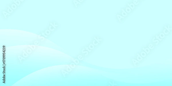 Obraz Modern blue wave background design, vector illustration