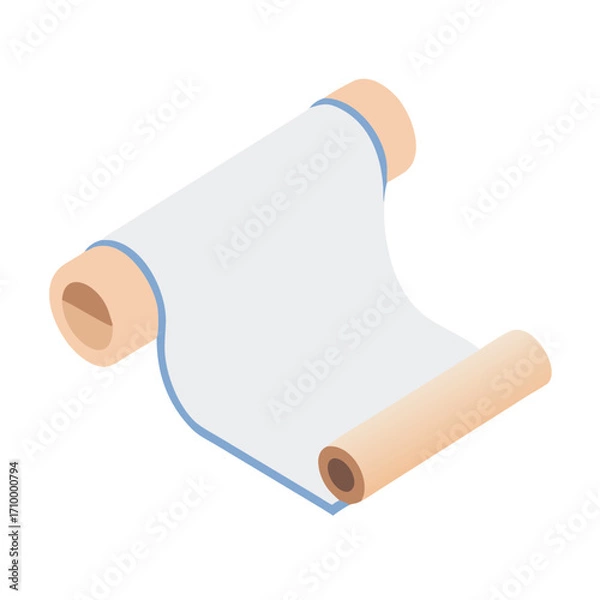 Obraz Paper Scroll Vector Icon