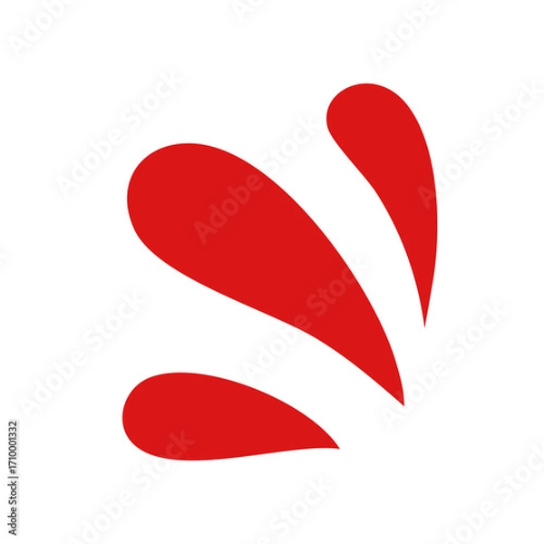 Fototapeta Abstract doodle shape element design