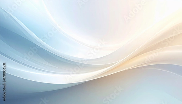 Fototapeta Elegant abstract background, soft gradients with neutral and muted corporate colors light grey, white, beige, soft blue , smooth flowing shapes, minimal textures, professional and clean design.