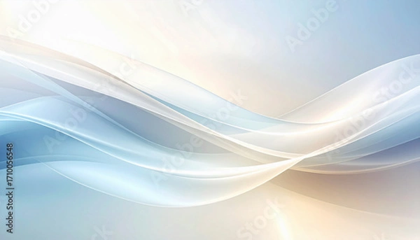 Fototapeta Elegant abstract background, soft gradients with neutral and muted corporate colors light grey, white, beige, soft blue , smooth flowing shapes, minimal textures, professional and clean design.