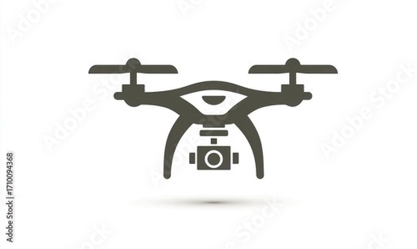 Fototapeta Drone icon with camera