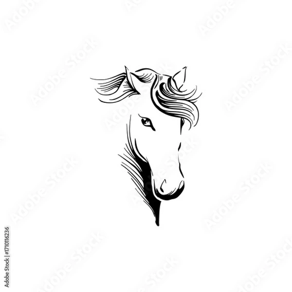 Obraz horse logo