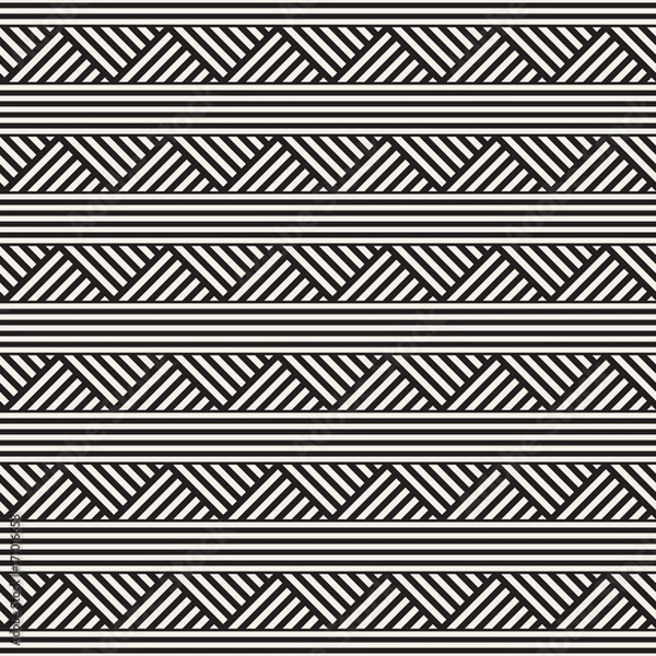 Obraz Repeating Slanted Stripes Modern Texture. Simple Regular Background. Geometric Seamless Pattern.