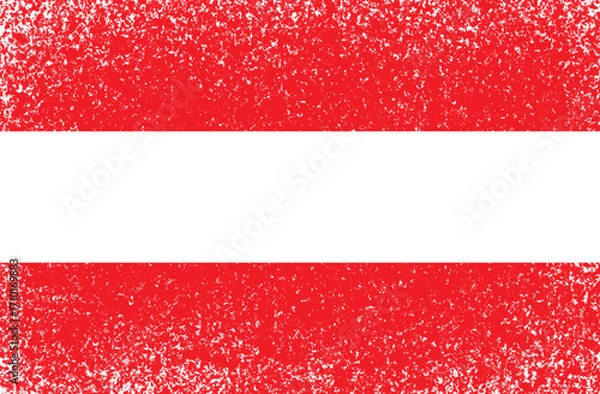 Fototapeta Dark Brush Tool Texture On Background Of  Austria Flag