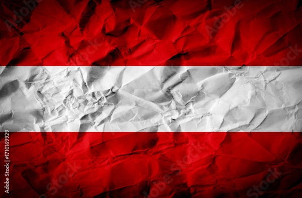 Fototapeta Fabric Texture Background Abstract Detailed Pattern Austria Flag