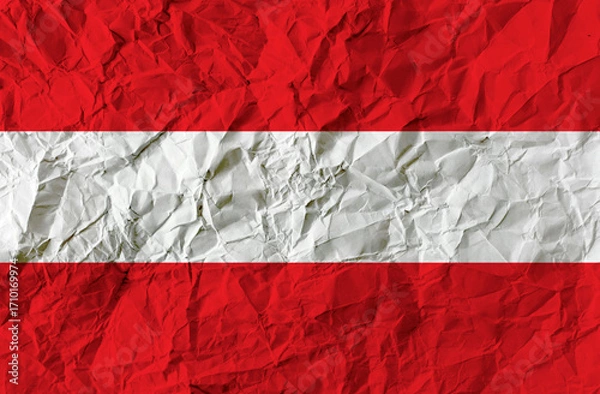 Fototapeta Paper Texture Background Abstract   Detailed Pattern Austria Flag