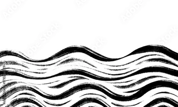 Fototapeta かすれた筆波模様背景