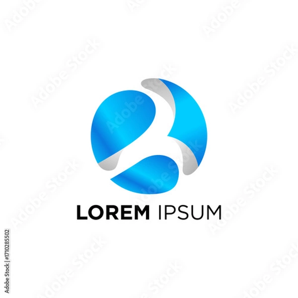 Obraz B World modern logo design ideas
