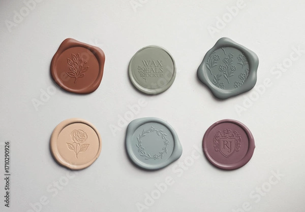 Obraz Wax Seals Mockup