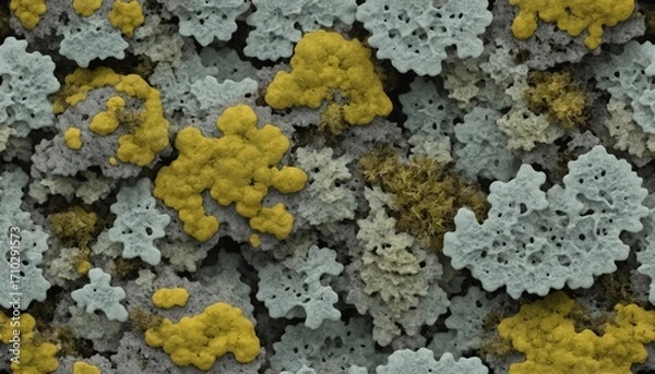 Fototapeta Living Lichen / Lichen Tile (Seamless)