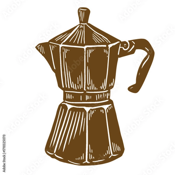 Obraz coffee maker vector illustration
