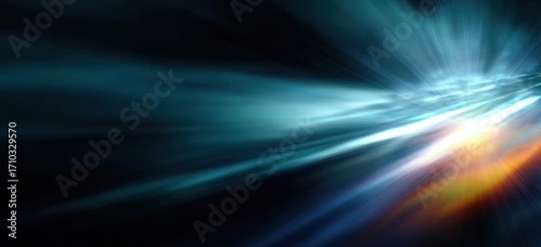Fototapeta blurred, colorful light streaks suggesting speed. Great for futuristic, energetic, or tech themes, fitting for video intros, gaming content, and dynamic design projects.