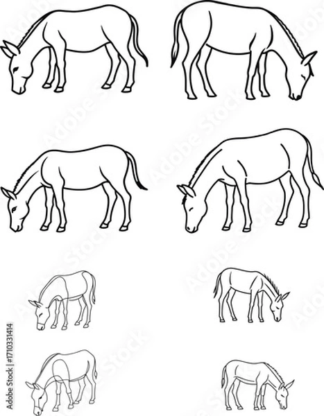 Obraz animals icon set design vector art 