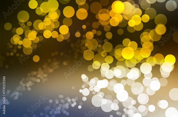 Fototapeta golden bokeh gardient background, glowing gliter abstract wallpaper