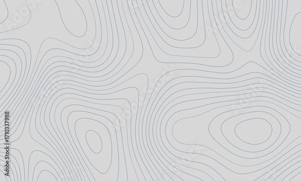 Fototapeta Contour lines geography illustration topographic map abstract background. Dynamic mapping vector illustration.