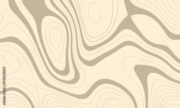 Fototapeta Contour lines geography illustration topographic map abstract background. Dynamic mapping vector illustration.