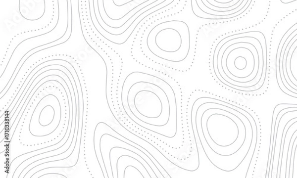 Fototapeta Contour lines geography illustration topographic map abstract background. Dynamic mapping vector illustration.