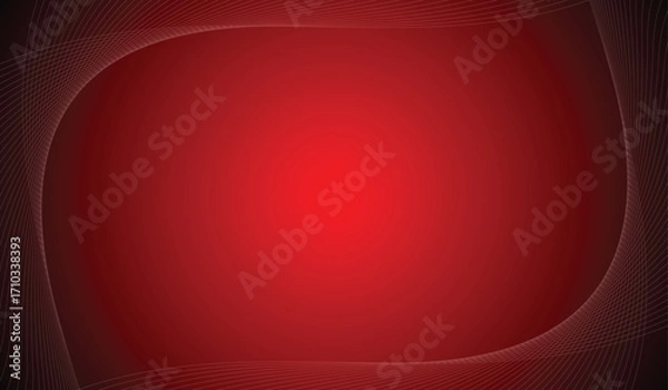 Fototapeta red abstract background with wavy lines