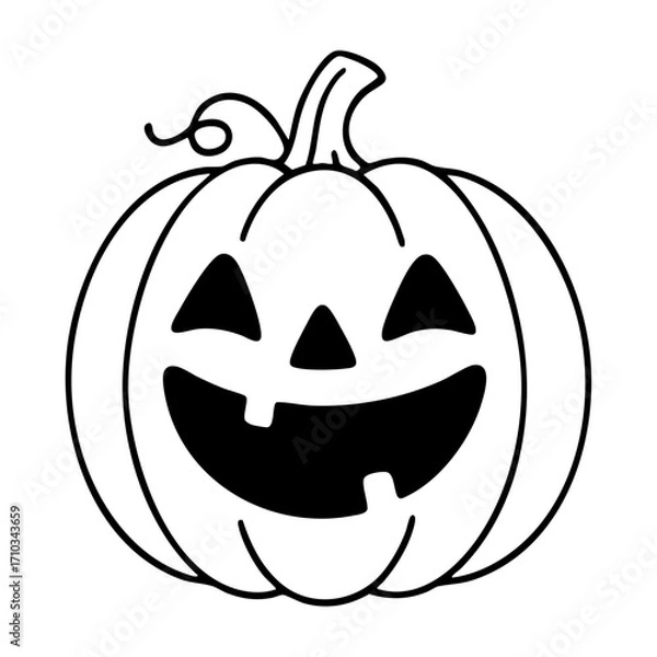 Obraz Halloween Pumpkin Laughing
