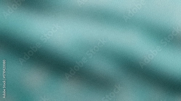 Fototapeta Teal Fabric Texture Soft Draped Material Background