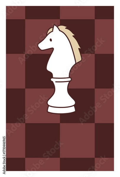 Fototapeta 午年の年賀状テンプレート　2026年　文字なし