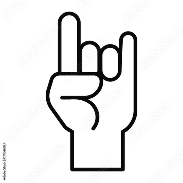 Fototapeta Hands, icon, 