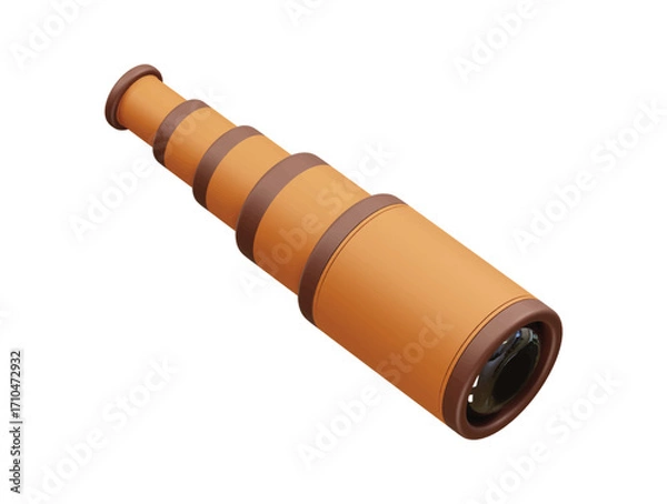 Obraz Pirate binocular icon 3d render illustration