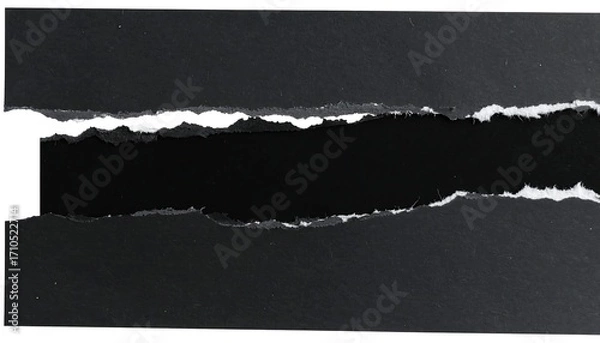 Obraz Ripped black paper