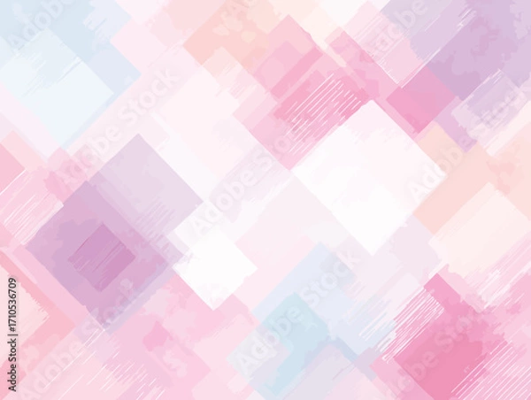 Fototapeta 淡いピンクの幾何学模様の背景