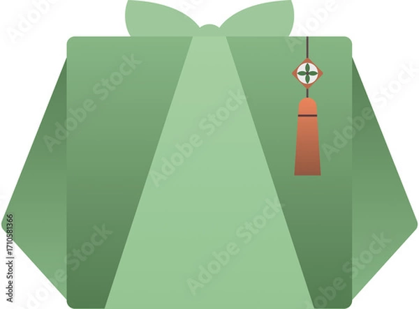 Obraz 초록색 그라데이션 복주머니