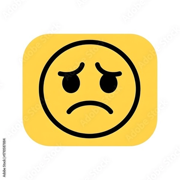 Obraz vector of sad face