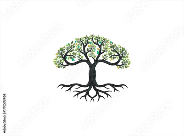 Obraz mangrove tree logo